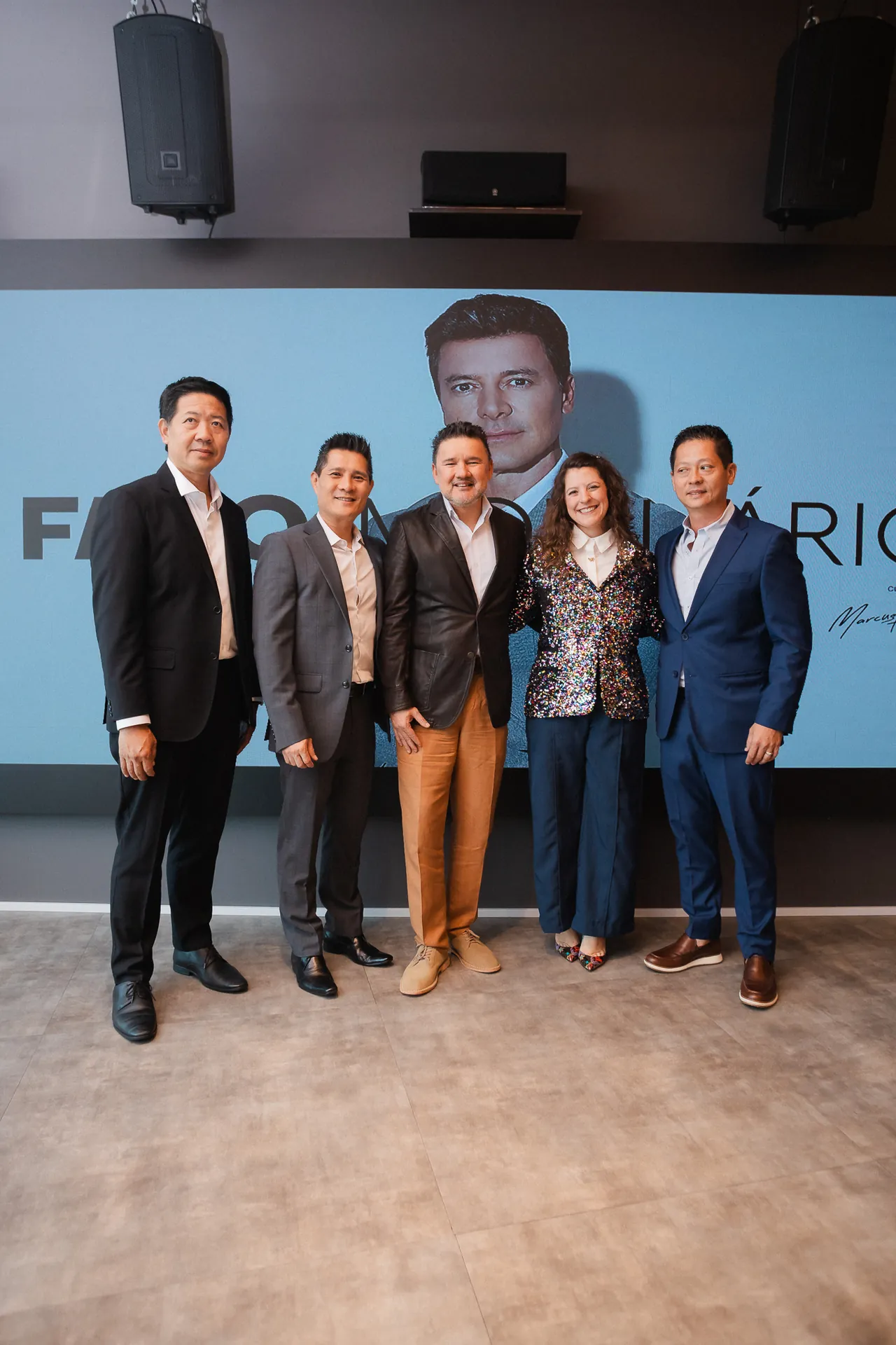 Sócios do Grupo Taiwan e Rodrigo Faro.
